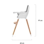 Стілець для годування Kinderkraft 2 в 1 Fini Gray (5902533902903) - зменшене зображення 11