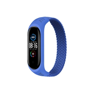 Ремінець до фітнес браслета BeCover Elastic Nylon Style для Xiaomi Mi Smart Band 5/6 (Size M) Deep Blue (706149) зображення 1