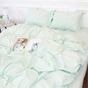 Постільна білизна MirSon Satin Stripe 30-0013 Azure 175х210 двоспальна (2200005252390) - зменшене зображення 3