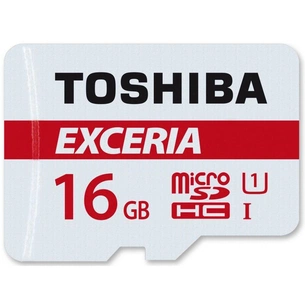 Карта пам'яті Toshiba 16GB microSDHC Class 10 UHS| (THN-M301R0160EA) зображення 1