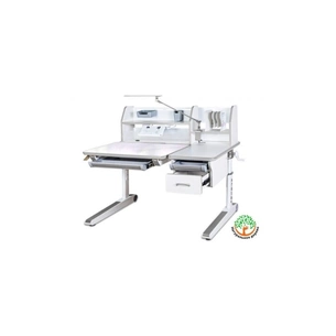 Парта Mealux Sherwood Energy стільниця біла/накладки на ніжках сір (BD-830 W/G Energy) зображення 1