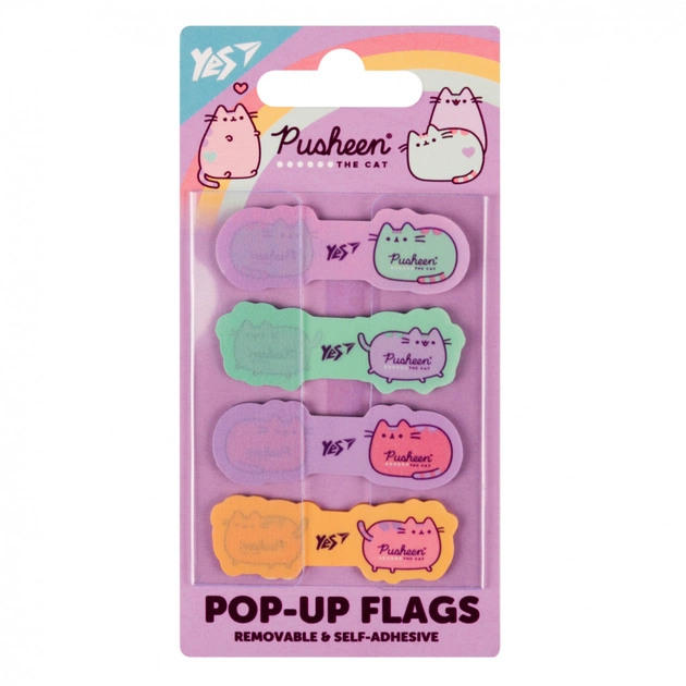 Стікер-закладка Yes Pop-up Pusheen, пластик, 80 шт (170426) - изображение 1