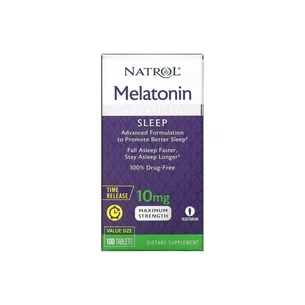 Амінокислота Natrol Мелатонін із уповільненим вивільненням, 10 мг, Melatonin (NTL-07279) зображення 1