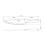 Кухонний ніж Tramontina Plenus Light Grey Chef 203 мм (23426/138) - зменшене зображення 3