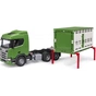 Спецтехніка Bruder Scania Super 560R для перевезення тварин 1:16 з коровою (03548) - зменшене зображення 5