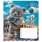 Зошит Школярик The World of Bears 12 аркушів клітинка (012-3443K) - зменшене зображення 5
