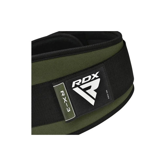 Атлетичний пояс RDX RX3 EVA Curve неопреновий Army Green S (WBE-RX3AG-S) - picture 5