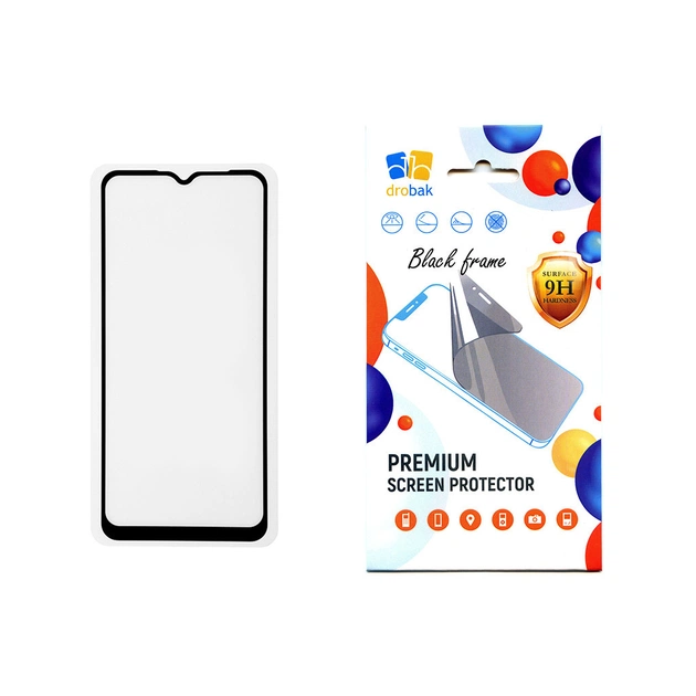 Стекло защитное Drobak Realme С51 Black (535391) - изображение 1