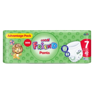 Підгузки GOO.N Friend Трусики 18-30 кг Розмір 7 42 шт (F1010117-007) зображення 1