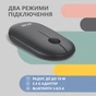 Мишка 2E MF300 Silent Wireless/Bluetooth Graphite Black (2E-MF300WBK) - зменшене зображення 5
