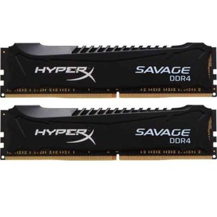 Модуль пам'яті для комп'ютера DDR4 16GB (2x8GB) 2133 MHz Savage Black Kingston Fury (ex.HyperX) (HX421C13SBK2/16) зображення 1