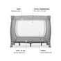 Дитячий манеж Hauck Sleep N Play SQ Nordic Grey (60649-0) - зменшене зображення 9