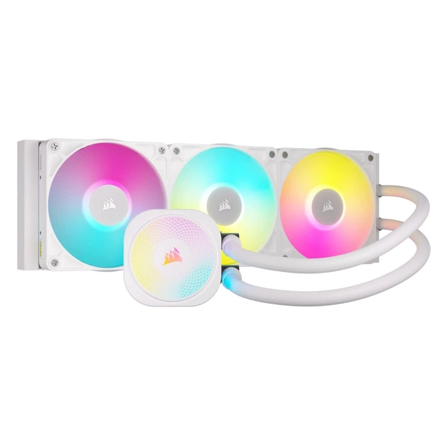 Система жидкостного охлаждения Corsair iCUE LINK TITAN 360 RX RGB White (CW-9061021-WW) - изображение 1