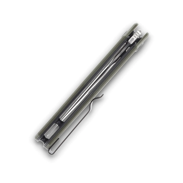 Ніж Hightron Mini Ventura, D2, G10, зелений, сталевий stonewash клинок (HK05GRNS) - зображення 9