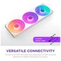 Кулер до корпусу NZXT F360 RGB Core Fan (Single Frame) - White (RF-U36HF-W1) - зменшене зображення 8