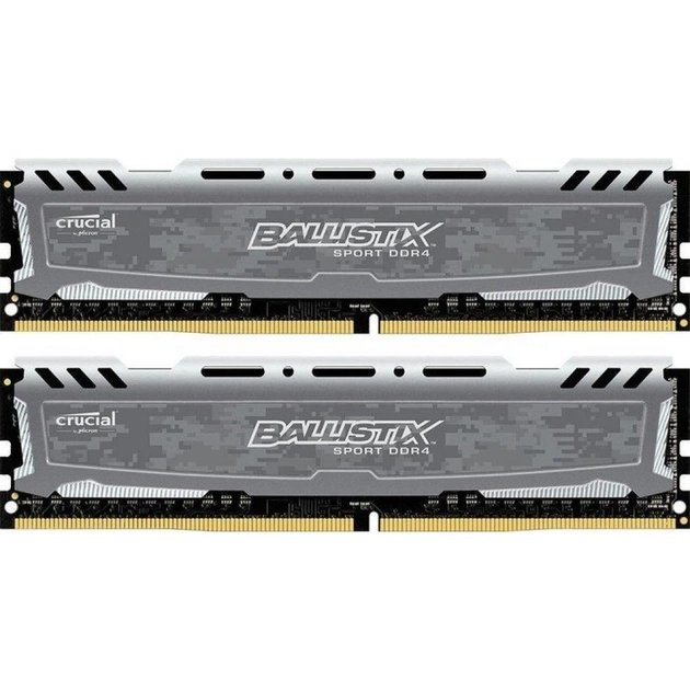 Модуль пам'яті для комп'ютера DDR4 16GB (2x8GB) 2400 MHz Ballistix Sport Micron (BLS2K8G4D240FSBK) - изображение 1