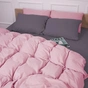 Постільна білизна MirSon 001-008 Ash grey/Pink Фланель 2x143x210 Сімейний (2200009660917) - зменшене зображення 4