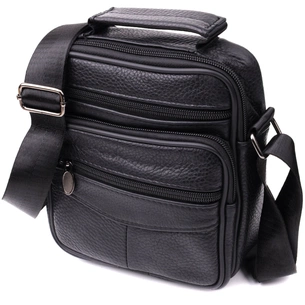 Сумка Vintage З натуральної шкіри Чорна (22864) зображення 1