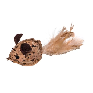 Іграшка для котів Eastland Мишка з мататабі з натуральної пробки 6.5х4.5х4.5 см (6970115703094) зображення 1