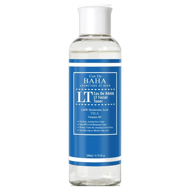 Тонік для обличчя Cos De BAHA LT Facial Toner Тонер з низькомолекулярною гіалуроновою кислотою 200 мл (8809240319376) - зображення 1