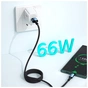 Дата кабель USB 2.0 AM to USB-C 0.5m 6A Essager (EXCT-CGB01) - зменшене зображення 4