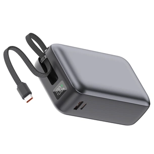 Батарея універсальна Vinga 30000 mAh 65W Display Cable (VPBB3065C) зображення 1