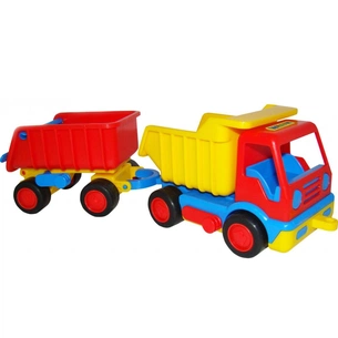 Спецтехніка Polesie Автомобіль-самоскид з причепом (9647) зображення 1