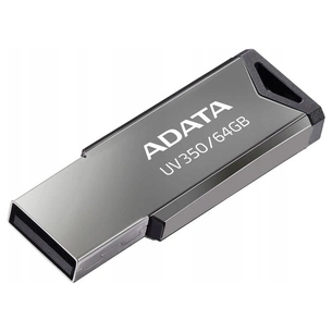 USB флеш накопичувач ADATA 64GB UV350 Metallic USB 3.2 (AUV350-64G-RBK) зображення 1