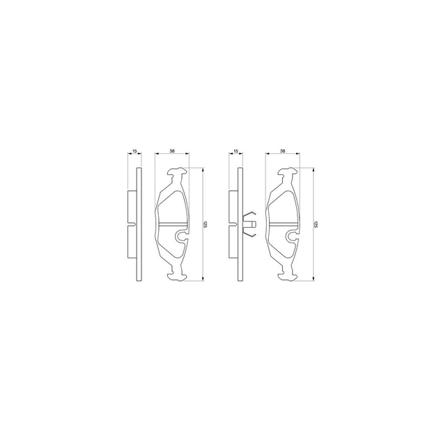 Гальмівні колодки Bosch 0 986 460 996 - зображення 1