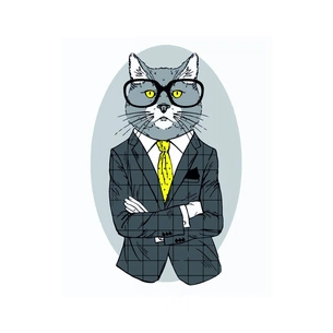 Картина по номерам Rosa Start Fashion Cat 35х45 см (N00013266) (4823098514275) зображення 1