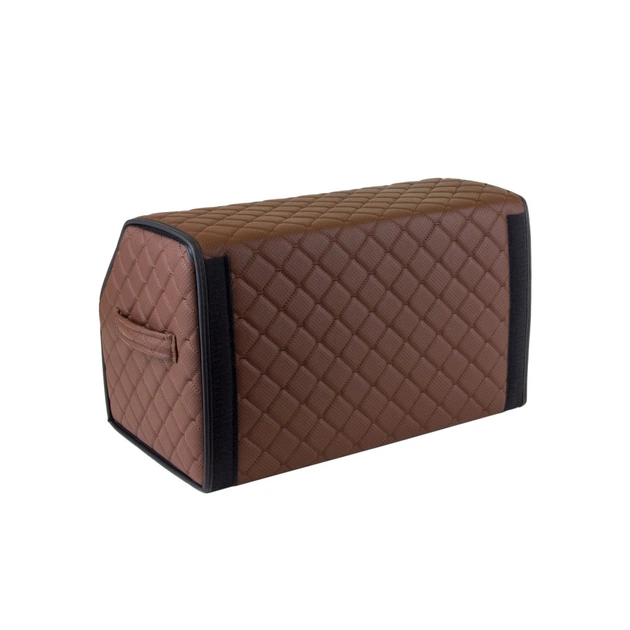 Сумка-органайзер EVAtech ECO M 30x30x50 см коричнева з коричневою ниткою (EHECEMZZBR) - picture 5