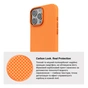Чохол до мобільного телефона Armorstandart LikeCarbon2 MagCase Apple iPhone 16 Pro Kevlar Orange (ARM88596) - зменшене зображення 7