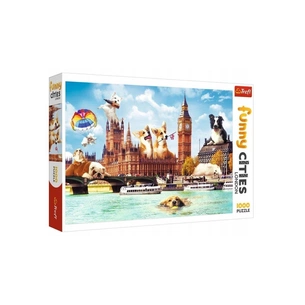Пазл Trefl Funny Cities Собаки в Лондоні 1000 елементів (5900511105964) зображення 1