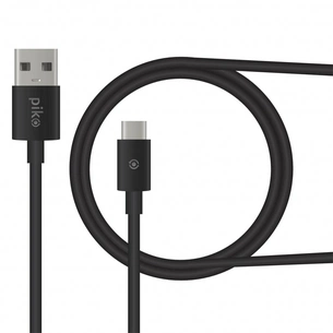 Дата кабель USB 2.0 AM to USB-C 0.2m black Piko (1283126493843) зображення 1