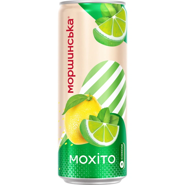 Напій Моршинська соковмісний Лимонада зі смаком Мохіто 0.33 л (4820017003049) - picture 1