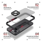 Чохол до мобільного телефона Armorstandart Frosted Matte Xiaomi Redmi Note 13 Pro+ 5G Black (ARM71838) - зменшене зображення 2