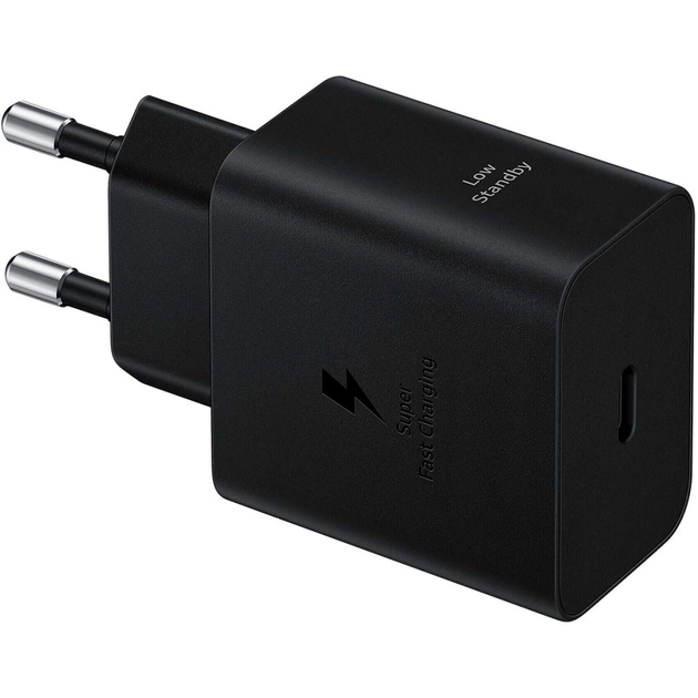 Зарядний пристрій Samsung USB-C PD45W black (EP-T4511NBEGEU) - зображення 1