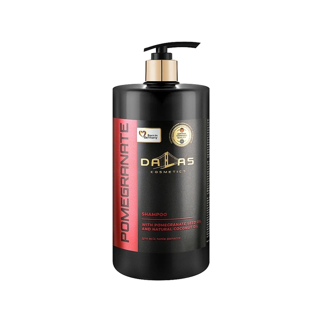 Шампунь Dalas Cosmetics Pomegranate Shampoo З олією гранатових кісточок і натуральною кокосовою олією 1000 г (4262396141637/4823128000174) - зображення 1