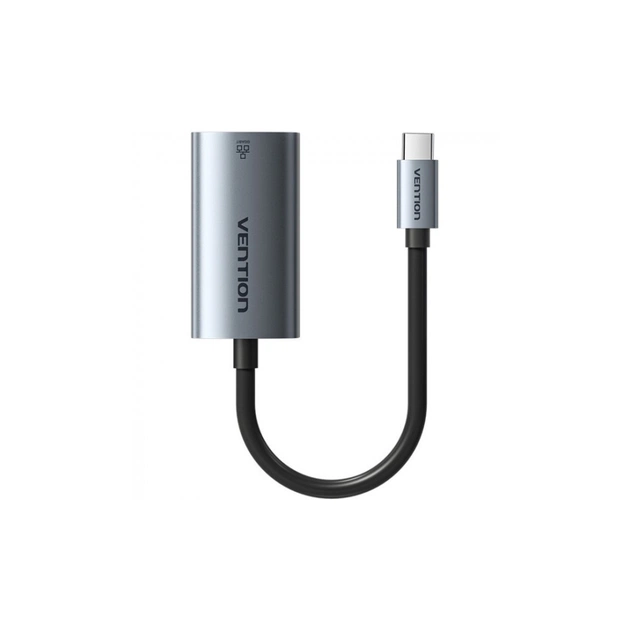 Перехідник USB-C to RJ45 Ethernet 1000Mbps black Vention (CFPHB) - picture 3