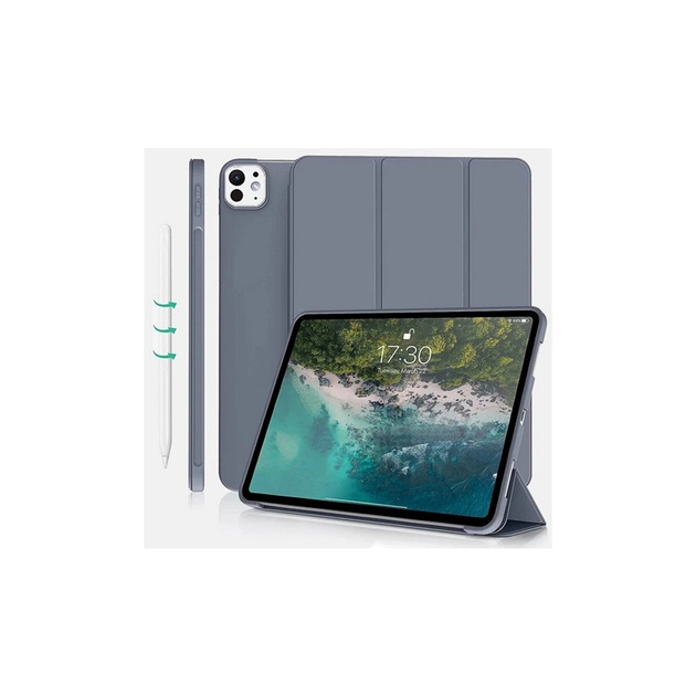 Чохол до планшета BeCover Tri Fold Soft TPU Silicone Apple iPad Pro 13" M4 2024 Purple (711754) - зображення 1