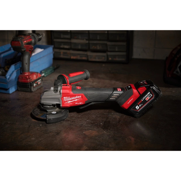 Шліфувальна машина Milwaukee M18 FSAGSVO125X-502X, 125мм, 2x5h, HDкейс (4933493553) - picture 7