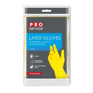 Рукавички господарські PRO service Універсальні Латексні Міцні 1 пара L (4823071615104) зображення 1