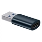Перехідник USB 3.1 M to USB-C F blue Baseus (ZJJQ000103) - зменшене зображення 1