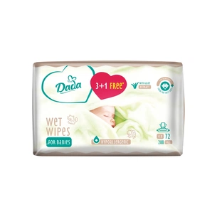 Дитячі вологі серветки Dada 3+1 з екстрактом алое (4 х 72 шт.) (4820174980856) зображення 1
