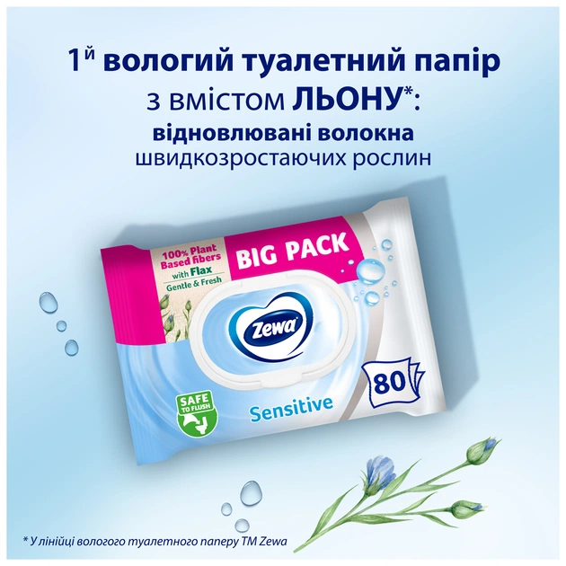 Туалетний папір Zewa Pure без аромату 80 шт. (7322541395050) - зображення 3