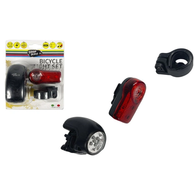 Комплект велофар Good Bike Twins 2 режима 5+3 LED (92306-IS) - зображення 10