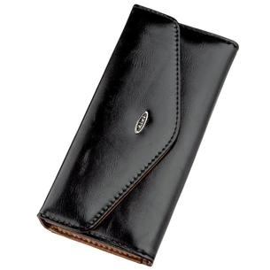 Гаманець Kivi З гладкої екошкіри Чорний (19073) зображення 1