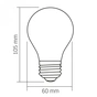 Лампочка Videx Filament 4W E27 3000K Porcelain dimmable (VL-DA60MO) - зменшене зображення 3