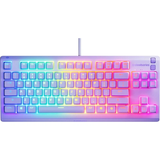 Клавіатура SteelSeries Apex 3 TKL USB UA Lavender (64940) - зображення 1