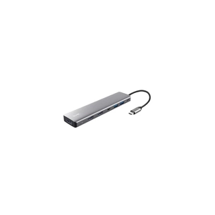 Концентратор Trust USB-C 7-in1 2xUSB-А 3.2/2xUSB-С/2xHDMI/DP aluminiu 0.16m grey (25661_TRUST) зображення 1